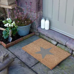 Star Grey Doormat - Regular 60x40cm