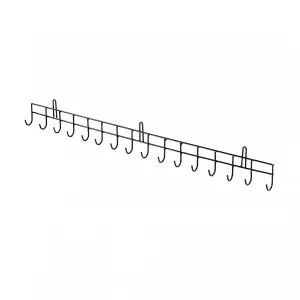 Oypla 16 Hook Wall Mounted Garden Tool Storage Rack Hanger Shed & Garage