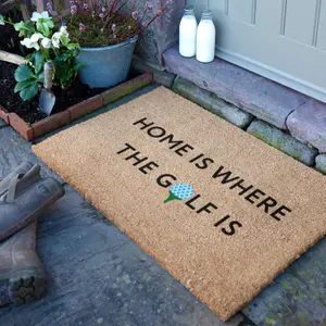 Home Is Where The Golf Is Doormat (90 x 60cm)