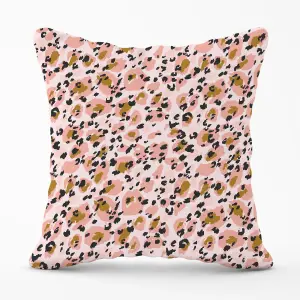 Hand Drawn Pink Leopard Print Cushions 60cm x 60cm