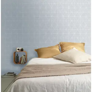 Elode Light grey Scandinavian Textured Wallpaper