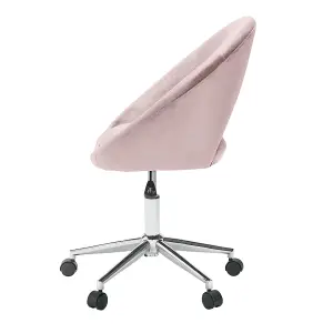 Skylar Office Chair Pink W 63.5 x L 54 x H 93 cm