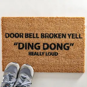 Yell Ding Dong Doormat - Regular 60x40cm