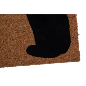 Interiors by Premier Black Cat Doormat