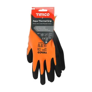 Timco - Aqua Thermal Grip Glove - Sandy Latex Coated Polyester (Size Large - 1 Each)