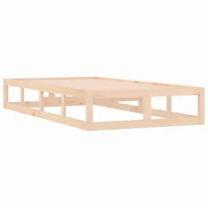 Berkfield Bed Frame 75x190 cm Small Single Solid Wood