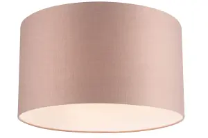 GoodHome Kpezin Taupe Fabric dyed Light shade (D)40cm