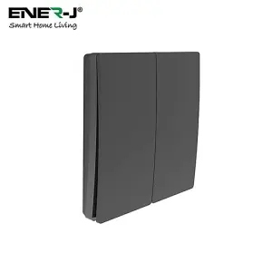 Wireless Kinetic 2 Gang Switch Eco Series (Black body)