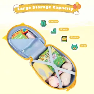 Costway Kids Rolling Luggage Hard Shell Cabin Luggage kids carry on luggage