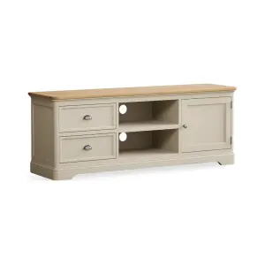 Ashton Oak and Cream Painted Super Wide TV Cabinet