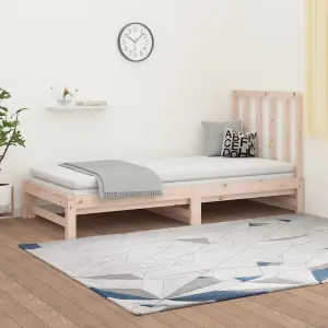 Berkfield Pull-out Day Bed 2x(90x190) cm Solid Wood Pine