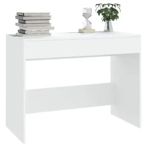 Berkfield Desk White 101x50x76.5 cm Engineered Wood