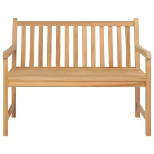 Berkfield Garden Bench 114 cm Solid Teak Wood