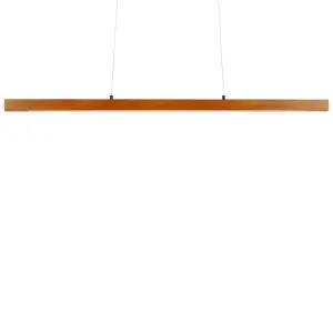 Wooden LED Pendant Lamp Dark STEWARTS