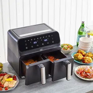 Neo Black Electric 8.5L Digital Air Fryer with Dual Drawer