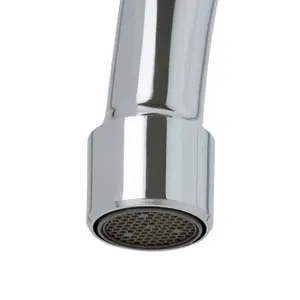 Kidson Chrome effect Kitchen Twin lever Tap