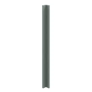 GoodHome Alpinia Matt Green Painted Wood Effect Shaker Matt green wood effect Tall Wall corner post, (W)59mm