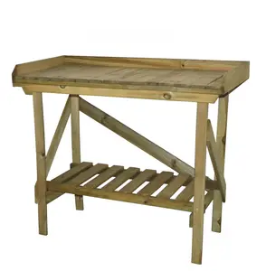 Wooden Gardener's Potting Bench