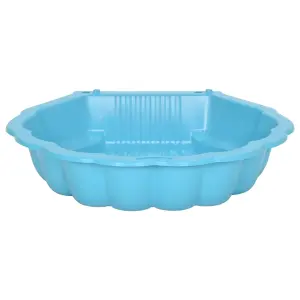 Berkfield Sandpits 2 pcs Blue 77x87x21cm Plastic