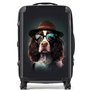 Springer Spaniel Dog Splashart Suitcase - Medium