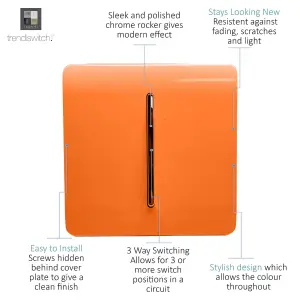 Trendiswitch ORANGE 1 Gang Intermediate Light Switch