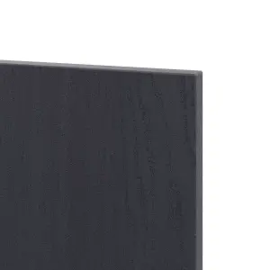 Alpinia Matt midnight navy wood effect Shaker Highline Cabinet door (W)150mm (H)715mm (T)18mm