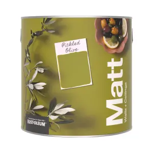 Rust-Oleum Washable Matt Wall Paint - Pickled Olive 2.5L