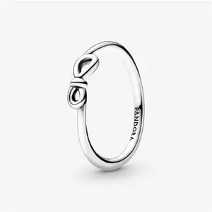 Pandora Infinity Knot Ring - Sterling Silver - Sz. 56