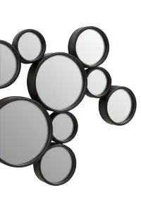 Interiors by Premier Persephone Black Finish Wall Mirror