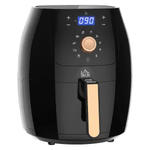 HOMCOM Air Fryer 1700W 5.5L with Digital Display Adjustable Temperature