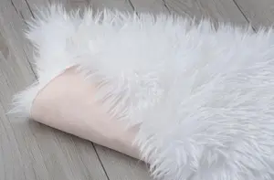 A.Unique Home Luxurious Faux Fur Sheepskin WHITE Rug - 1200GSM Softness for Cosy Comfort - 90cm x 60cm