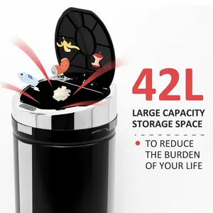 42-Litre Luxury Automatic Sensor Dustbin Kitchen Waste Bin Bucket