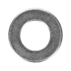 Sealey Flat Washer M14 x 28mm Form A Zinc DIN 125 - Pack of 50 Silver FWA1428