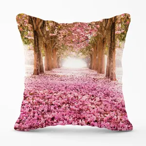 Pink Flower Tree Tunnel Cushions 60cm x 60cm