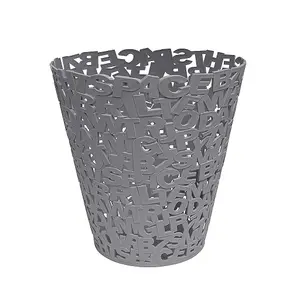 Gray WastePaper basket,Dust Bin, Office Paper Bin, Letters ,plastic