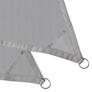 GoodHome Grey 3m Shade sail