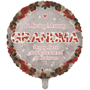 Sensations Grandma Foil Round Balloon Red/Grey (One Size)