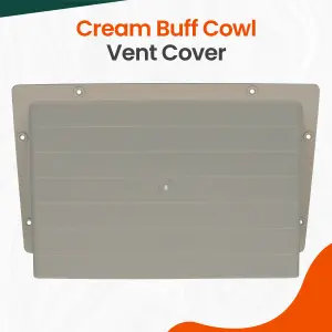 HomeSmart Cream Cowl Air Vent Cover 9"x6" - UV Stable, Weather Protection Vent Cover for Air Bricks