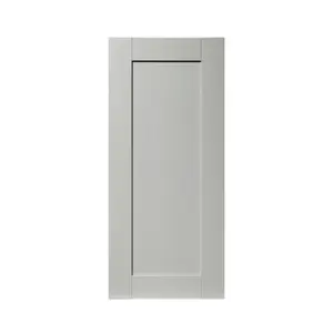 GoodHome Alpinia Matt grey wood effect Shaker Tall wall Cabinet door (W)400mm (H)895mm (T)18mm