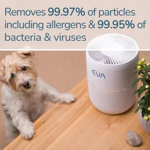 EVA Alto one, The Quietest Air Purifier 16dB, True HEPA, Active Carbon - 36m2