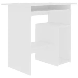 Berkfield Desk White 80x45x74 cm Engineered Wood