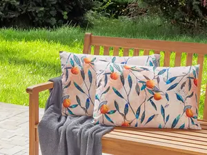 Set of 2 Outdoor Cushions PIALPETTA Orange