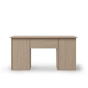 Dallas office writing desk in oak