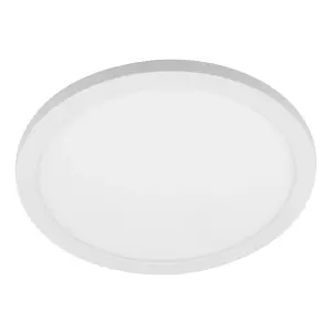 Litecraft Darly White 24 Watt LED Bathroom Ceiling Light