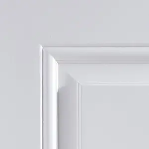 6 panel Unglazed Contemporary White Internal Door, (H)2040mm (W)726mm (T)40mm