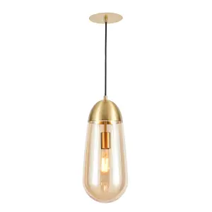 Litecraft Visconte Bacoli Champagne Ceiling Pendant