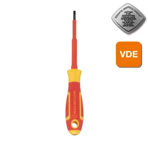 Magnusson Flat head VDE Screwdriver SL-4.0mm x 100mm