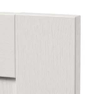 GoodHome Alpinia Matt ivory wood effect Shaker Highline Cabinet door (W)400mm (H)715mm (T)18mm