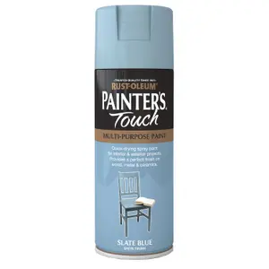 Rust-Oleum Painter's Touch Slate blue Satinwood Multi-surface Decorative spray paint, 400ml