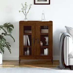 Stonefort Display Cabinet Brown Oak